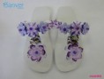 Chinelos decorados(bordados)